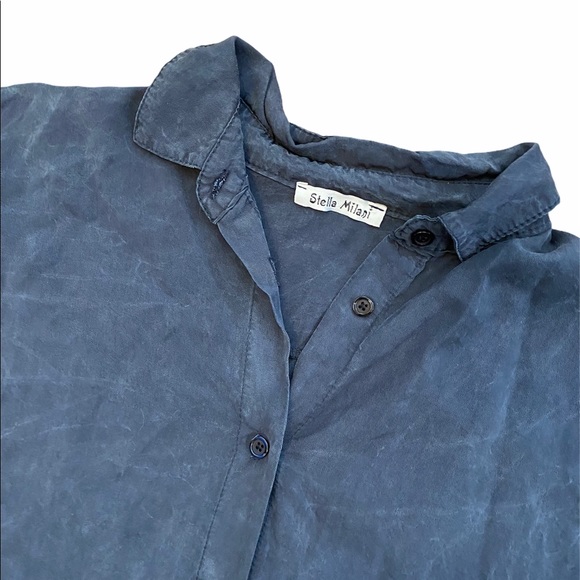 Made in Italy Stella Milani large button down top - Picture 3 of 5
